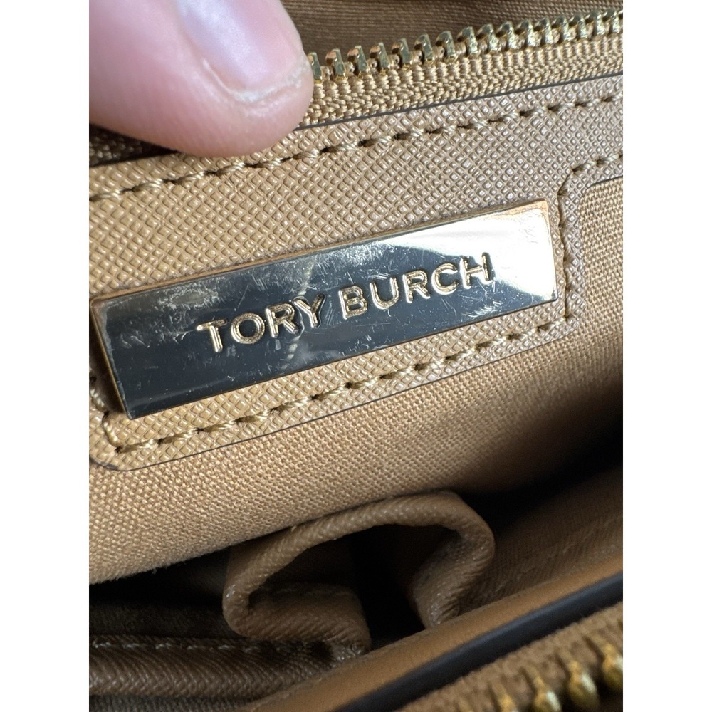 Tory Burch Womens Large Robinson Tan Leather Tote in Cardamom‎ - Picture 5 of 9